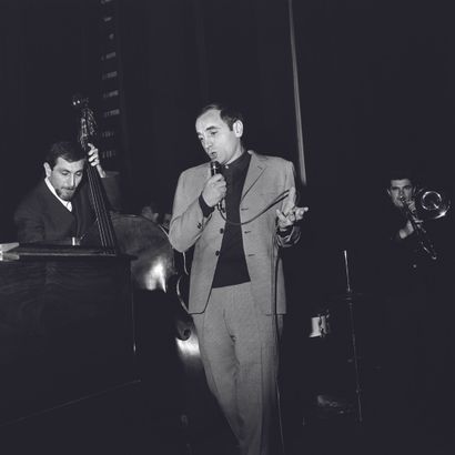 AFP AFP 

Charles Aznavour en concert à l’Olympia, à Paris, le 17 janvier

1963.

Photographie...