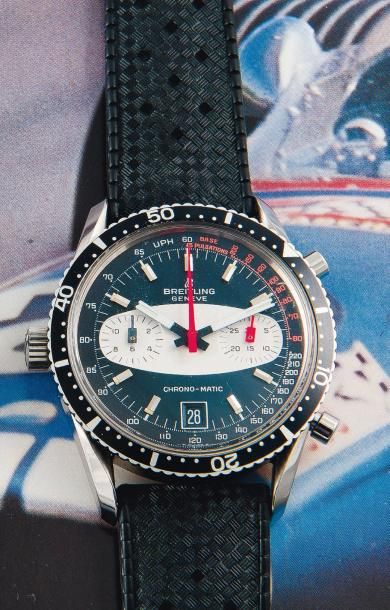 BREITLING (PILOTE / CHRONO-MATIC RÉF. 2130 / BLACK), VERS 1972 Version course du...