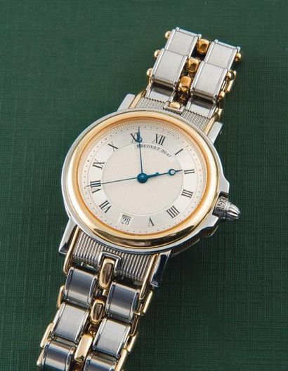 BREGUET (MARINE GT / OR ET ACIER RÉF. 3400 SA - 3647 E), VERS 1996 Montre Horloger...