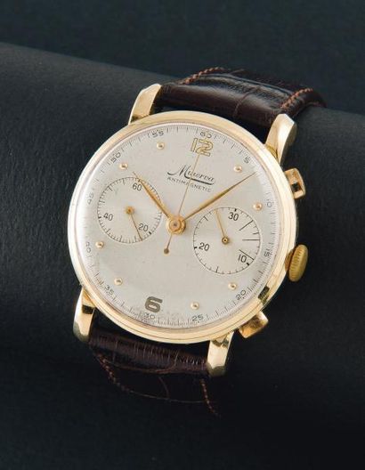 MINERVA (CHRONOGRAPHE COMPAX ANTIMAGNETIC / OR JAUNE), VERS 1940 Chronographe antimagnetic...