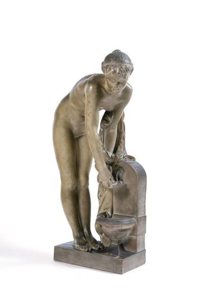 null S CHOENEWERCK (1820-1885)

Jeune femme à la fontaine

Terre cuite, portant une...