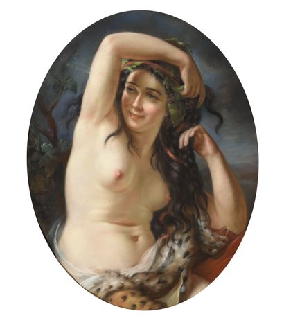 Attribué à WILLIAM BOUGUEREAU (1825-1905) Attribué à WILLIAM BOUGUEREAU (1825-1905)

Bacchante

Pastel...