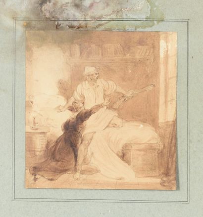 Attribué à Alexandre Evariste FRAGONARD (1780-1850) Attributed to ALEXANDRE EVARISTE...