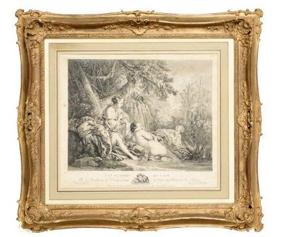 D’APRÈS FRANÇOIS BOUCHER et gravé par J. DAULLE Graveur du Roy 
D’APRÈS FRANÇOIS...