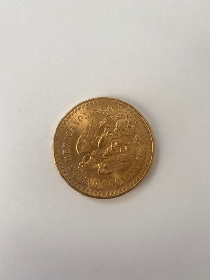  1 piece of 50 gold pesos from 1821-1947 