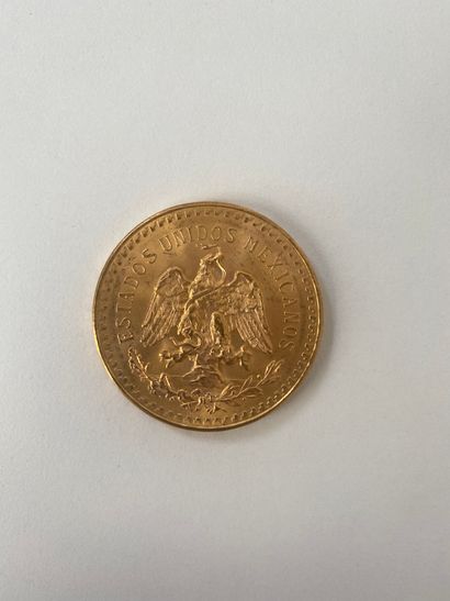 null 
1 piece of 50 gold pesos from 1821-1947
