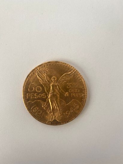 
1 piece of 50 gold pesos from 1821-1945...