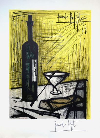 Bernard BUFFET (1928-1999) Bernard BUFFET (1928-1999)

Le pain et le vin, 1964

Lithographie...