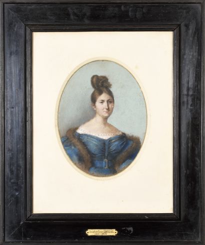 ÉCOLE FRANÇAISE, 1821, AUGUSTINE DERBEL ÉCOLE FRANÇAISE, 1821, AUGUSTINE DERBEL
Portrait...