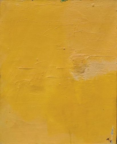 Pierre TAL-COAT (1905-1985) Composition jaune Huile sur toile Signature en bas à...
