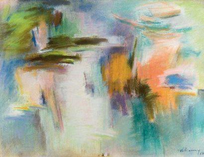 Gérard VULLIAMY (1909-2005) Composition abstraite Pastel sur papier, signé et daté...