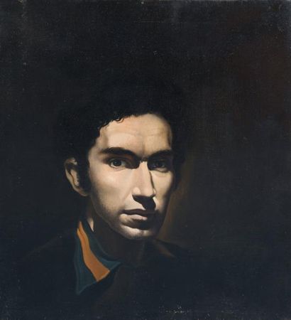 Francisco CAPULETO (1928-2009) Personnage Huile sur toile 55 x 45,6 cm