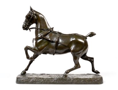 Georges MALISSARD (1877-1942) Georges MALISSARD (1877-1942)

Cheval d’attelage

Bronze...