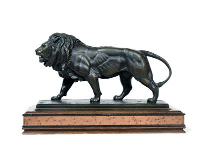 Antoine Louis Barye (1796-1875) Antoine Louis BARYE (1796-1875)

Le lion qui marche

Bronze... Gazette Drouot