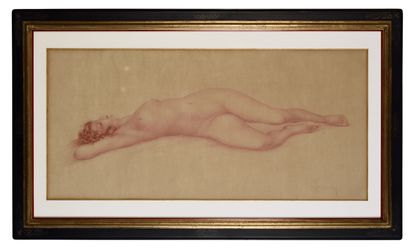 RAMAY (XIX-XXème siècle) RAMAY? (XIX-XXème siècle)

Femme nue allongée

Sanguine...
