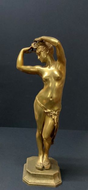 Edmé Antony Paul NOËL (1845 - 1909) Edmé Antony Paul NOËL (1845 - 1909)

The odalisque

Gilt...