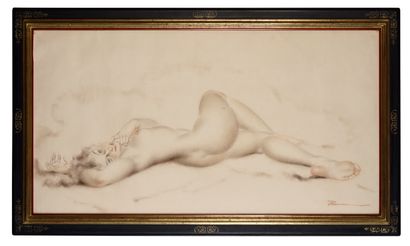 RAMAY (XIX-XXème siècle) RAMAY? (XIX-XXème siècle)

Femme nue allongée

Crayon et...