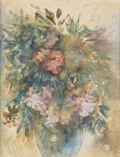 Jean DUFY (1888-1964) Jean DUFY (1888-1964)
Bouquet de fleurs
Aquarelle sur papier,...