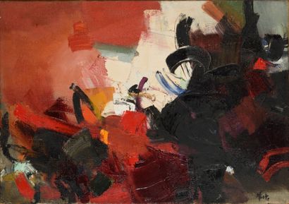 Jean MIOTTE (1926-2016) Jean MIOTTE (1926-2016)
Sunset, 1958
Huile sur toile, signée...
