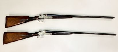null Ø paire de fusil juxtaposé à platines Arrieta calibre 20/70 (n°30261 & 30262).

Canons...