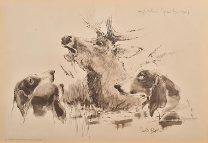 Maurice PARENT (1930) Maurice PARENT (1930)

Chiens de chasse

Ensemble de 4

gravures,...