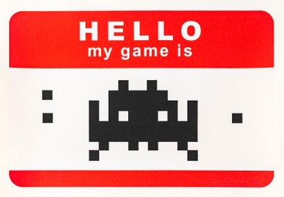 INVADER (Français, né en 1969) INVADER (Français, né en 1969) 
Hello My Game Is (Red),...