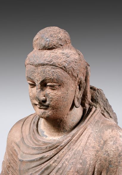 null Importante représentation du Buddha debout
Art Kushan de l’ancienne aire stylistique...