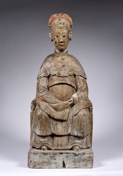 null Divinité féminine taoïste
Chine, probablement Hunan,
Dynastie Qing, circa XVIIIe...