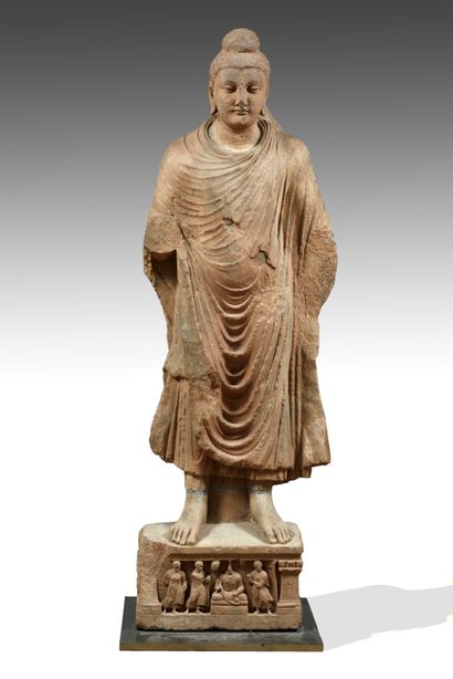 null Importante représentation du Buddha debout
Art Kushan de l’ancienne aire stylistique...