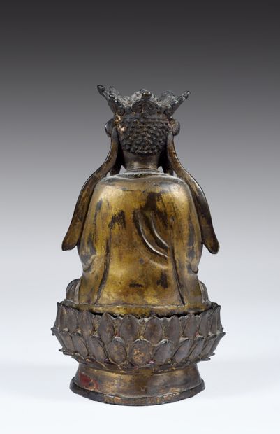 null Bodhisattva
Chine, dynastie Ming, circa XVIe - XVIIe siècle
Alliage cuivreux...