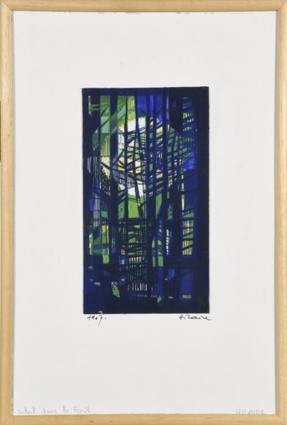 Camille HILAIRE (1916-2004) Camille HILAIRE (1916-2004)
Soleil dans la forêt, 1967
Gouache...