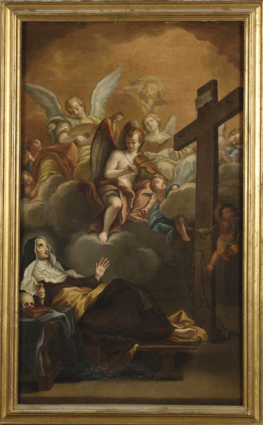 XIXe XIXe
Extase de Sainte Thérèse 
Huile sur toile
85 x 51 cm