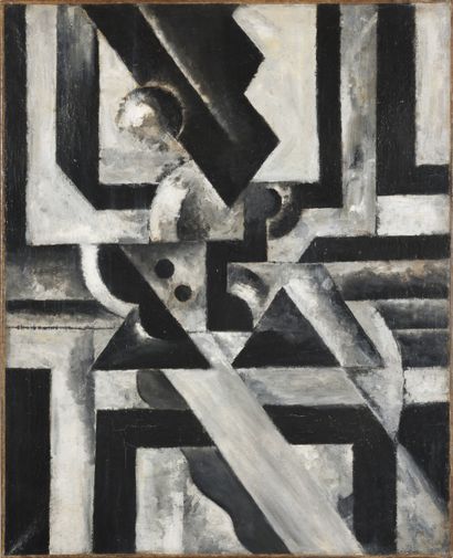 XXe XXe
Composition géométrique	
Huile sur toile	
81 x 66 cm