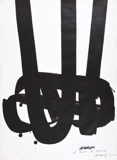 Pierre SOULAGES (1919-2022) Pierre SOULAGES (1919-2022)
Lithographie N°29, 1972
(BNF,...
