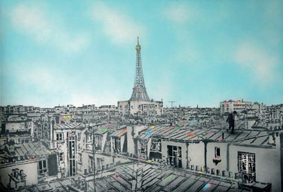 NICK WALKER (Britannique, né en 1969) This Morning After - Paris, 2012 
Peinture...