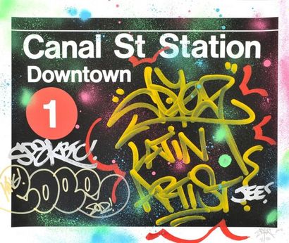 COPE 2 Canal street station, 2012 Estampe peinte signé et numéroté 8/30
