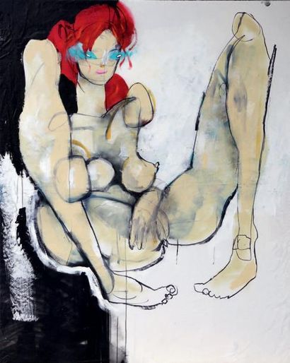 ANTHONY LISTER (Australien, né en 1979) Untitled (Female Nude), 2008
Technique mixte...