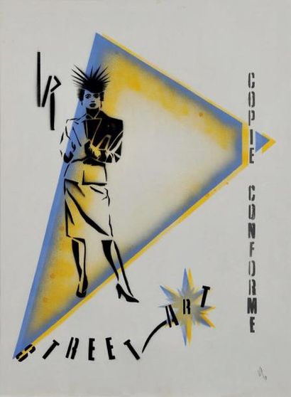 Copie conforme, 1987
Pochoir et peinture...