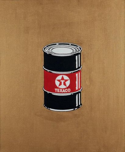 BEEJOIR (Britannique) Oil Can Canvas, 2010
Peinture aérosol et pochoir sur toile,...