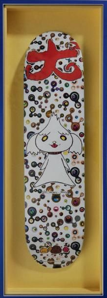 TAKASHI MURAKAMI (Japonais, né en 1962) Shimon-Kun, 2007
Sérigraphie sur skateboard,...