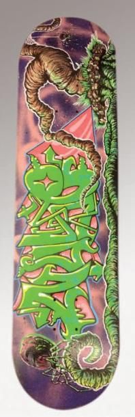 DR.NUSE89 (Américain, né en 1975) Green Widow, 2013
Peinture aérosol, acrylique et...