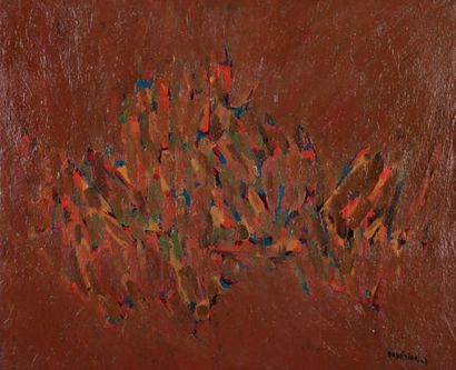 DADERIAN Dikran (Libanais, né en 1929) Composition abstraite Huile sur toile, signée...