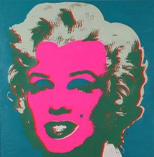 D'APRES WARHOL Marilyn Sérigraphie en couleur 90 x 90 cm
