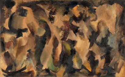 CHAPOVAL Youla (1919-1951) Nacre, 1951 Huile sur toile, titrée et datée Août 1951...