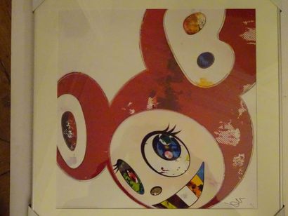 TAKASHI MURAKAMI (Japonais, né en 1962) And then x 6 (red) the super flat méthod
Offset...