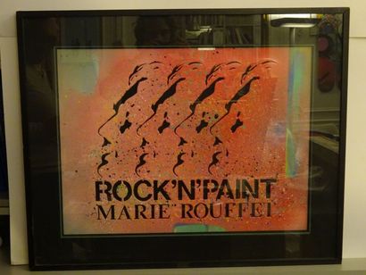 MARIE ROUFFET (Français) Rock'n'Paint, 1985

Peinture aérosol et matrice de pochoir...
