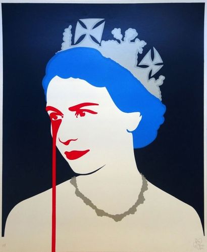 PURE EVIL (Britannique, né en 1968) Prince Philip's Nightmare (bleu)

Sérigraphie...