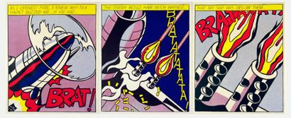 ROY LICHTENSTEIN (American, 1923-1997) As I opened Fire 

Lithographie en couleurs,...