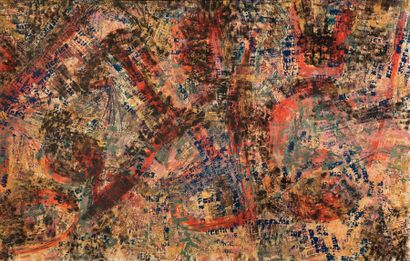 ARMAN (1928-2005) 

CACHET, 1958

Empreintes de tampons, gouache et encre sur papier...
