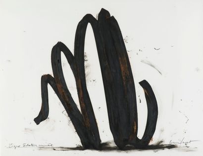 Bernar VENET (né en 1941) 

LIGNE INDÉTERMINÉE

Fusain et crayon gras sur papier...